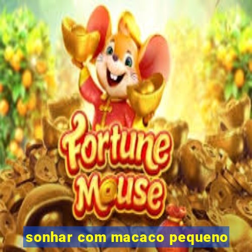 sonhar com macaco pequeno